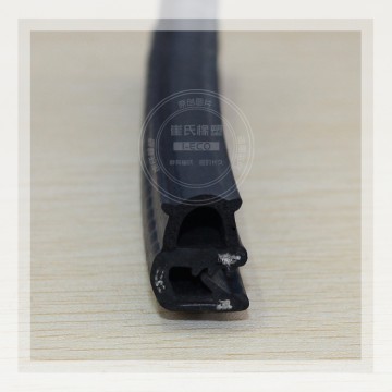 三元乙丙復(fù)合式密封條 三元乙丙鋼絲加線膠條 機(jī)械邊緣保護(hù)條